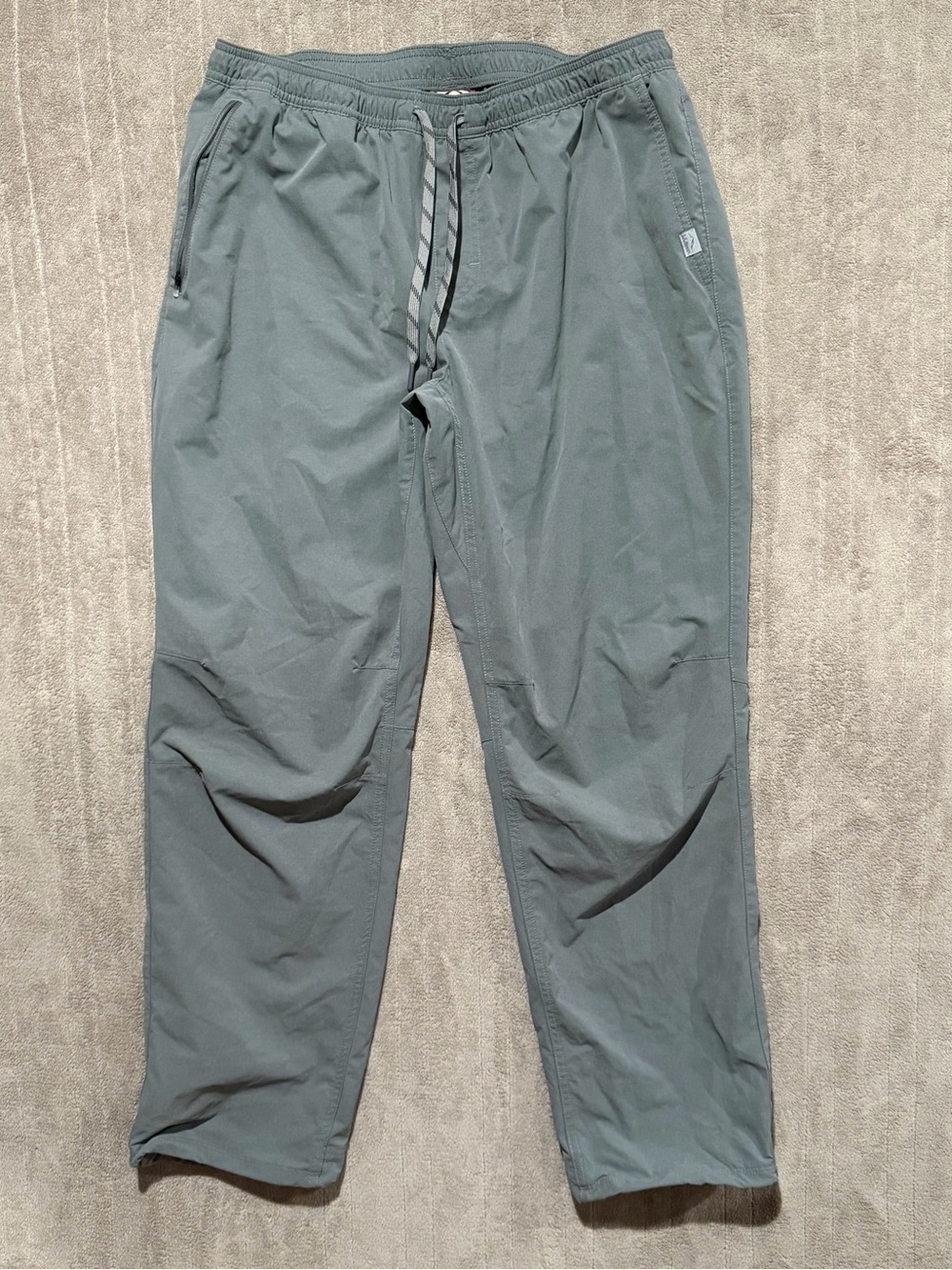LL Bean Multisport Pants Mens Large 30” Gray Lightweight Performance Stretch